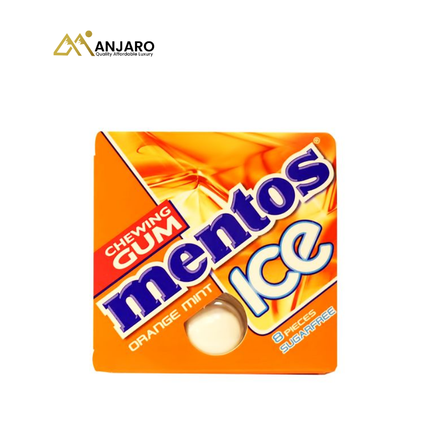 Mentos Ice Chewing Gum – 12 Pack (Cool Mint Flavor, Sugar-Free Refreshment)