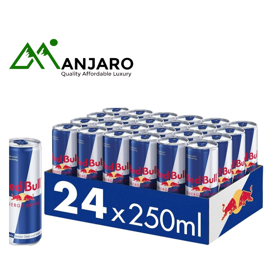 Red Bull Energy Drink – Pack of 6 (250ml Each) | Refreshing Energy Boost for Body and Mind