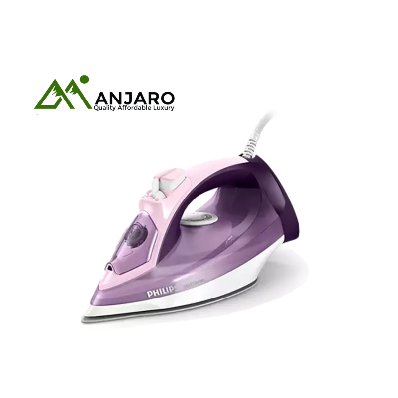 PHILIPS Steam Iron DST5020/36 – 2400W Fast Heat-Up with SteamGlide Soleplate, White