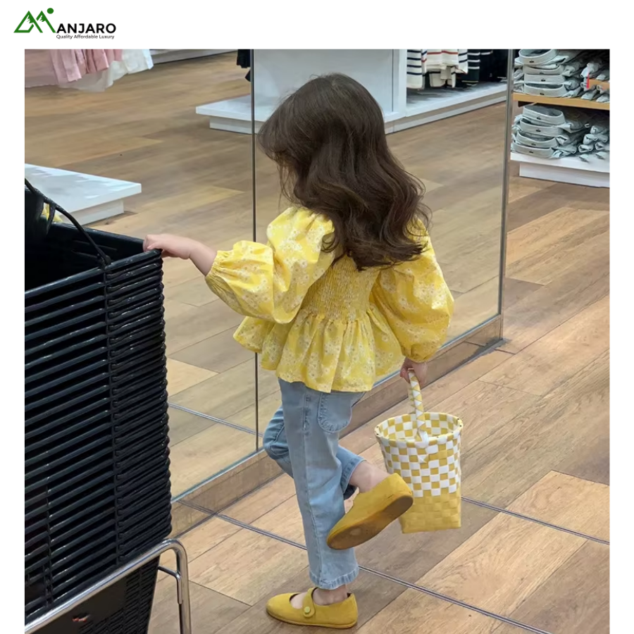 Hot Selling Girls 2-Piece Spring Clothing Set – Cute Top & Skirt/Jeans, Comfortable Daily Wear(Shipping Fee Included)