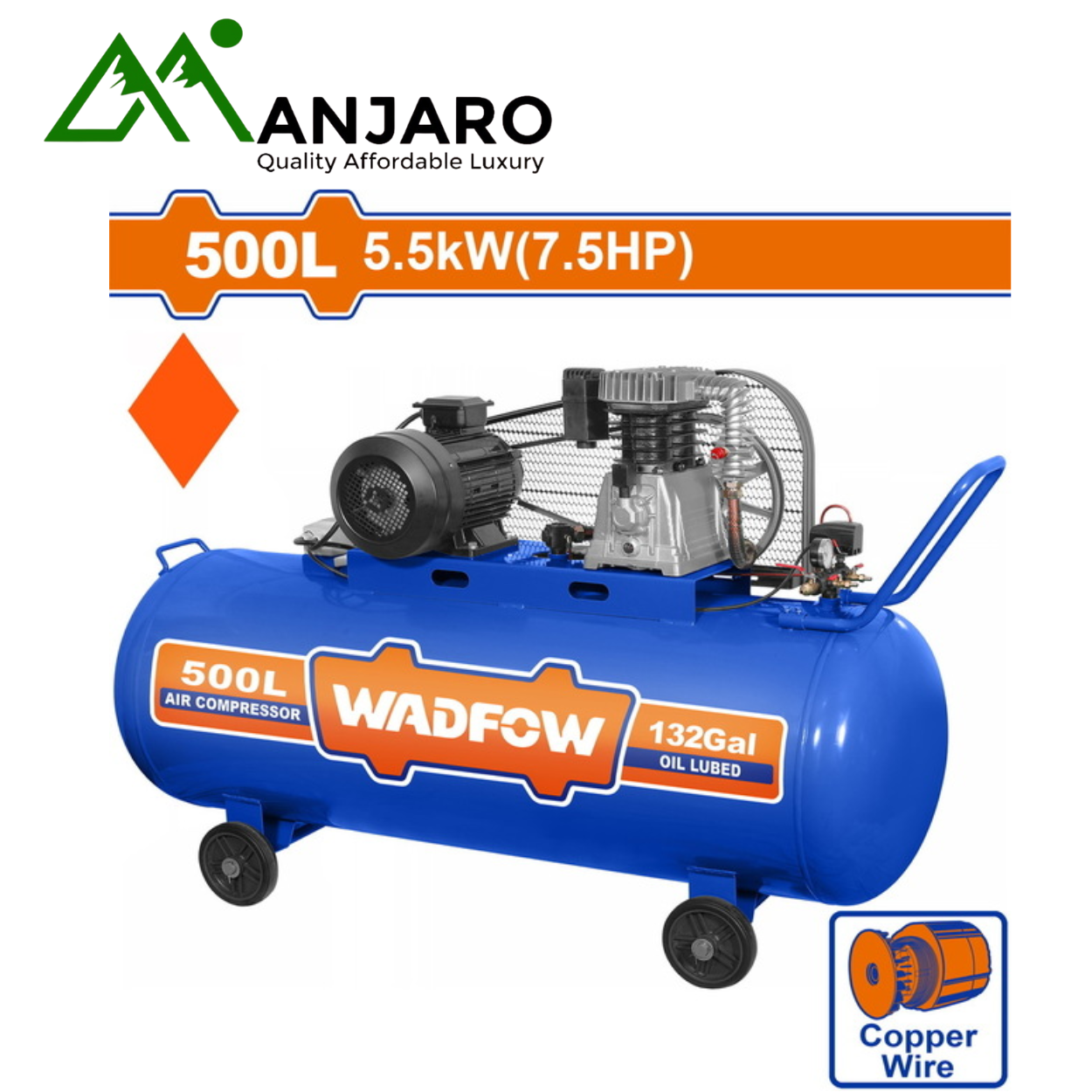 WAP Series Air Compressors – 15L to 500L High-Pressure,(WAP1A15, WAP1A24, WAP4R25, WAP4R21, WAP4R22, WAP4R35)