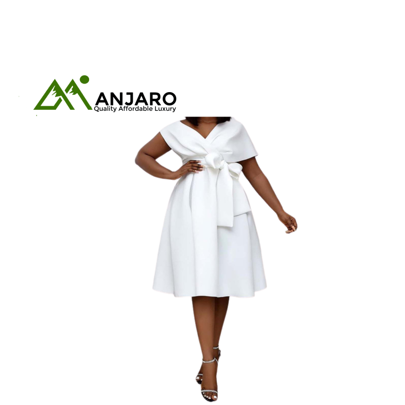 Elegant Summer Off-Shoulder Midi Dress