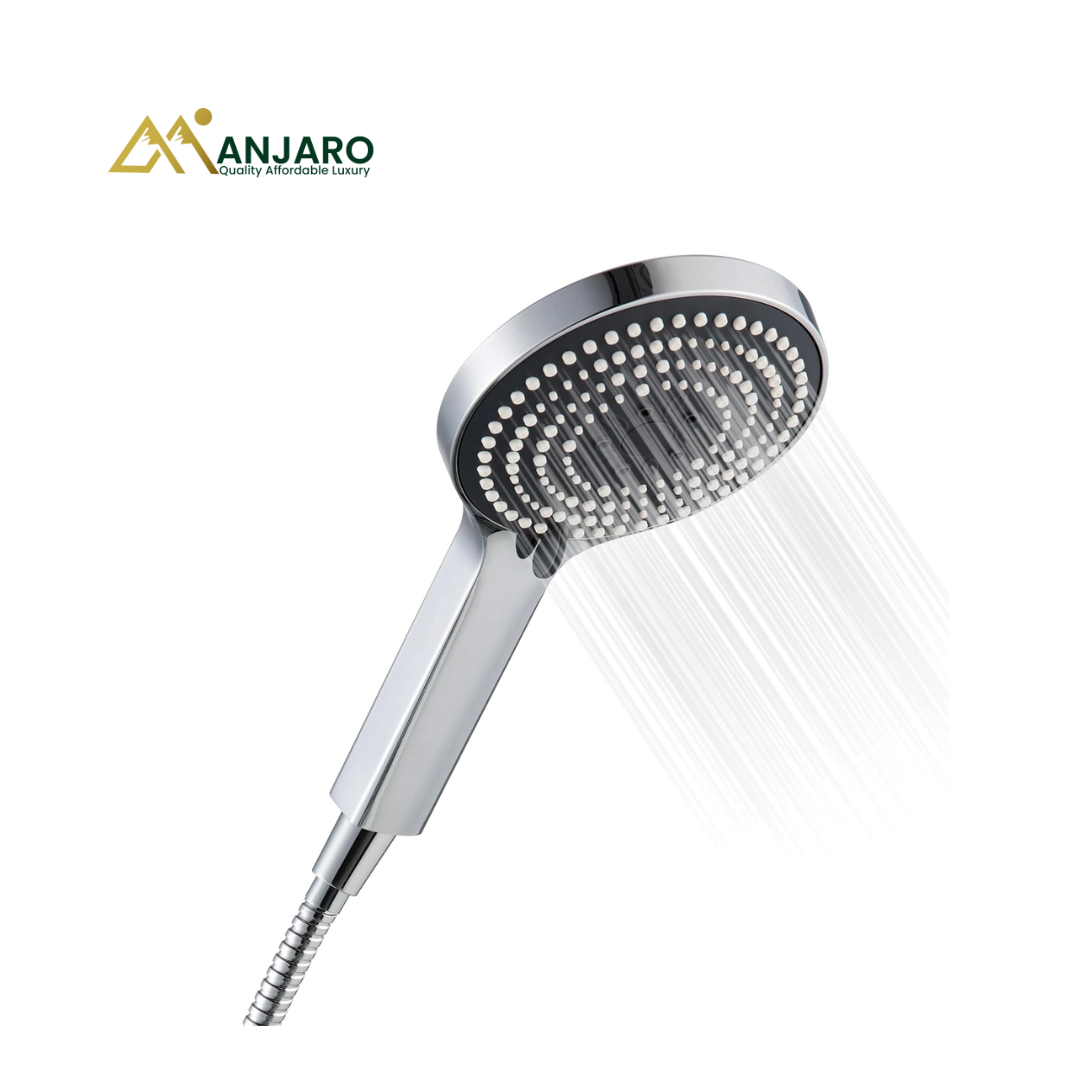Chrome Handheld Shower Head.