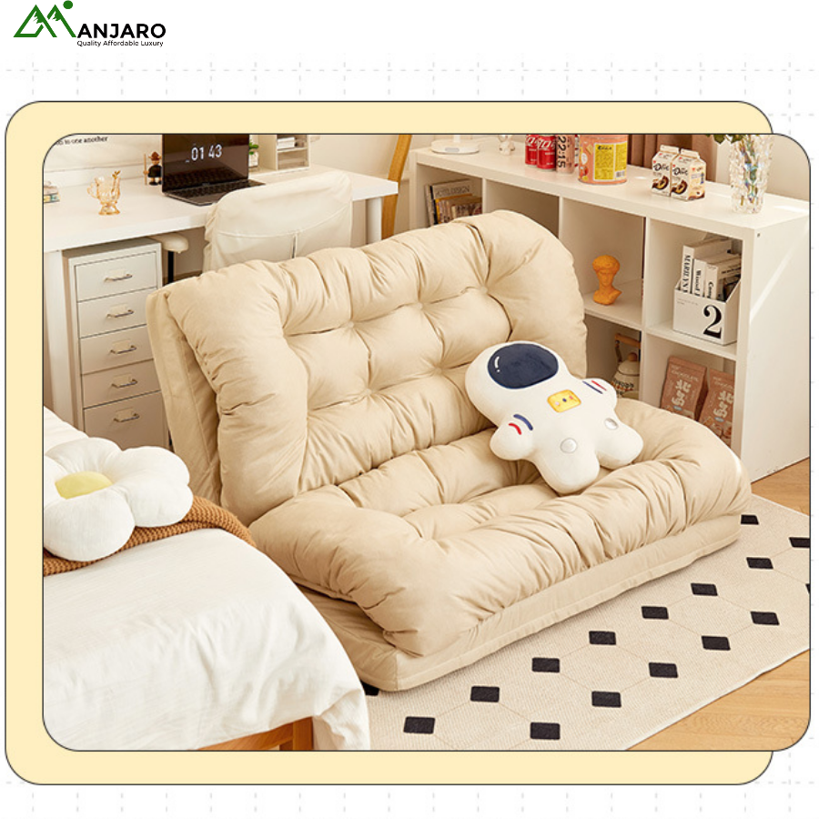 Lazy Reclining & Sleeping Sofa Bed – Single Nest Design with Solid Wood Frame & Electric Function