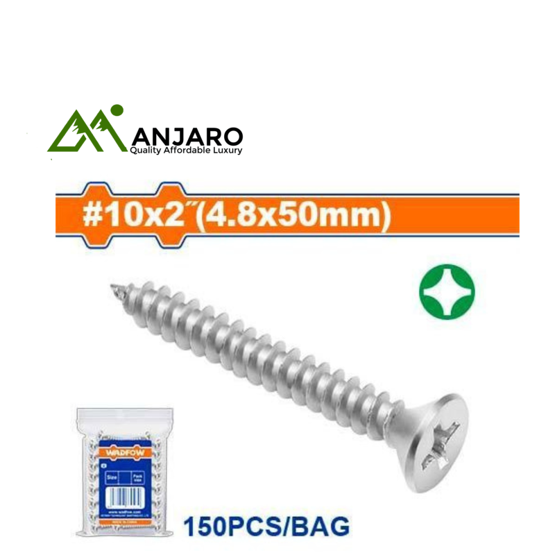 Countersunk Head Self-Tapping Screw – #10x2" (4.8x50mm) WXSC947