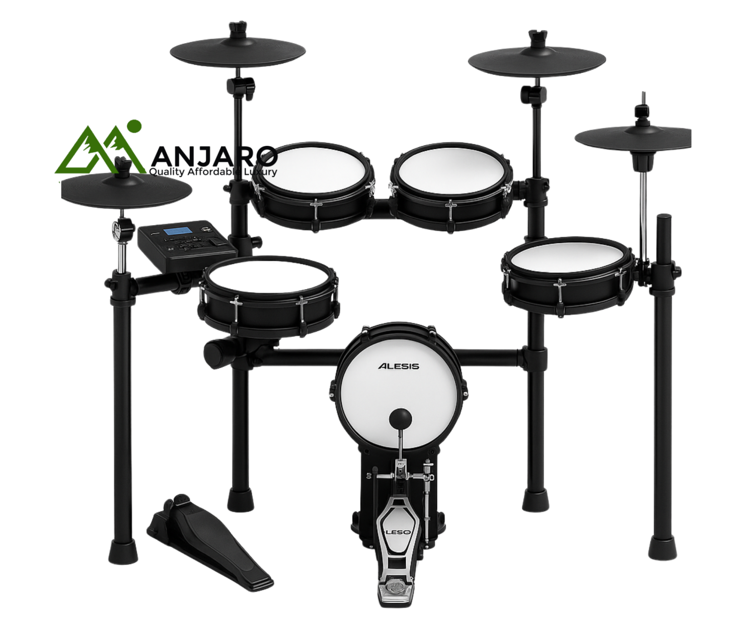 DR-E3 Electric Drum Set with Double Mesh Heads & 15 Reverb Effects – 35kg Set