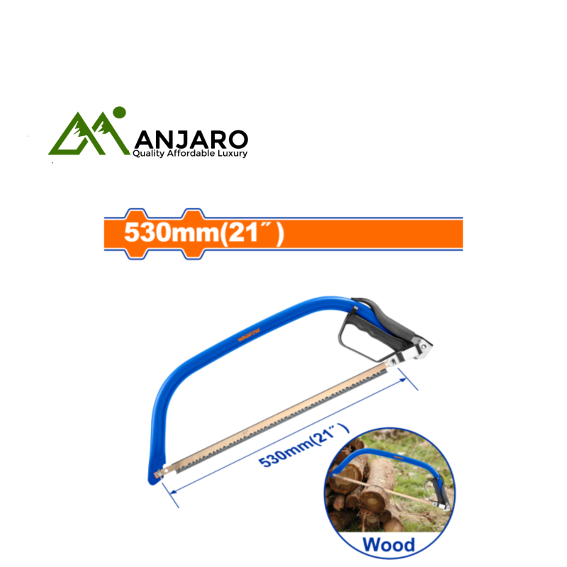 Bow Saw 530mm (21") Steel Frame with 1 Saw Blade WHF5121