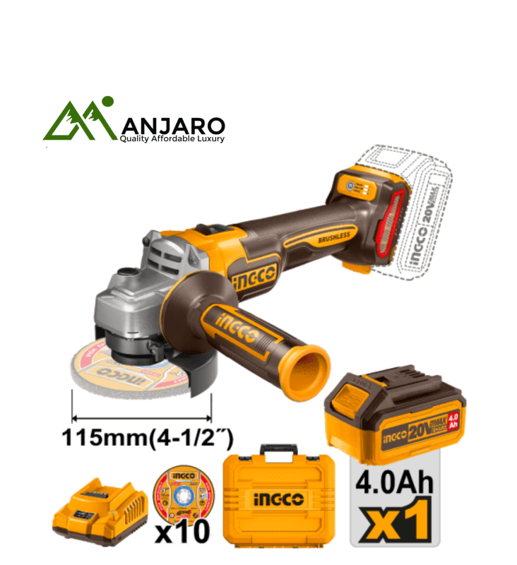 Ingco CAGLI211541 Cordless angle grinder