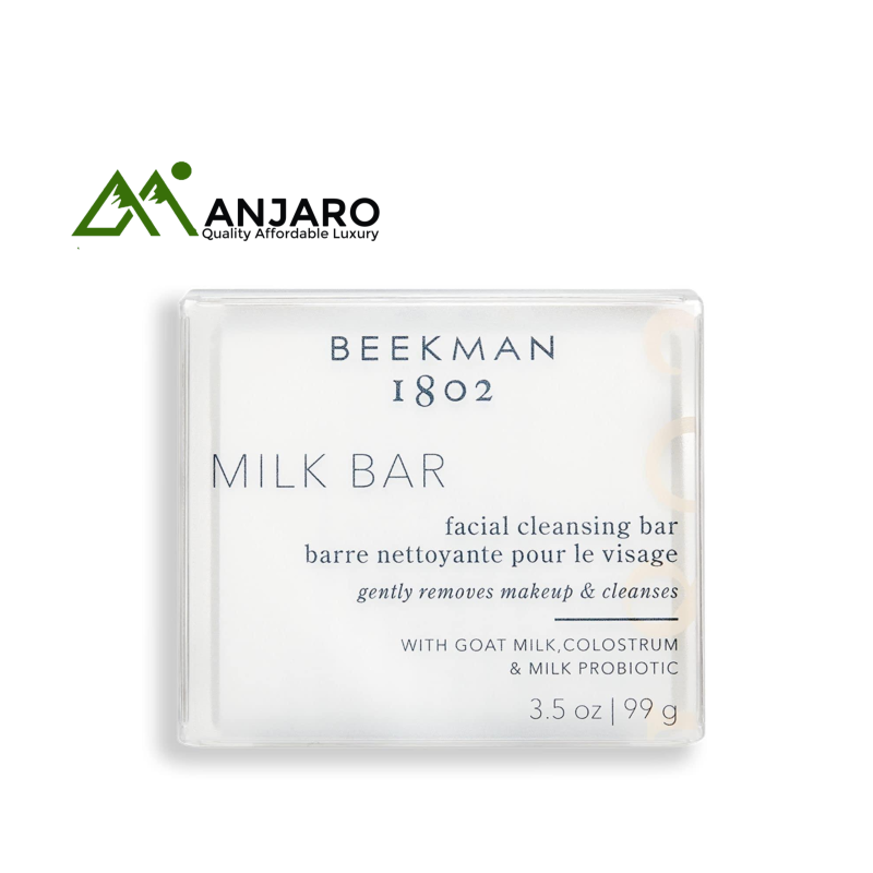 BEEKMAN 1802 Facial Cleansing Bar – 3.5 oz | Gentle Goat Milk Cleanser for Soft, Balanced Skin