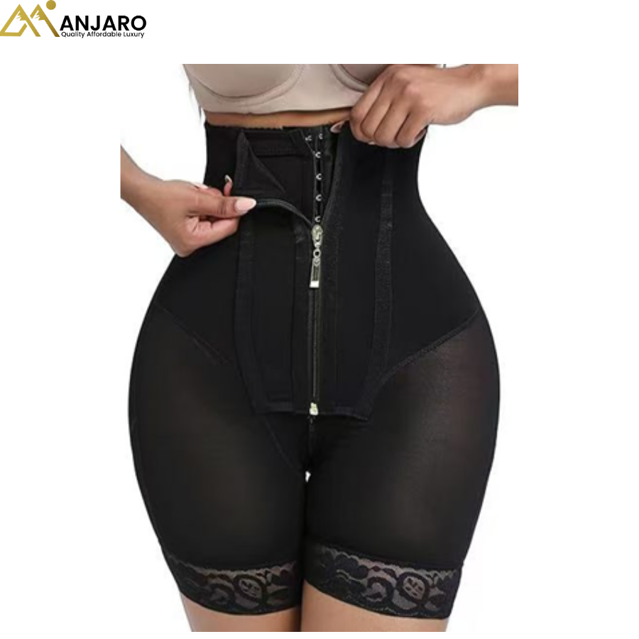 CurveLock Zipper Waist Control Shapewear – Full Body Sculpting Suit  1107