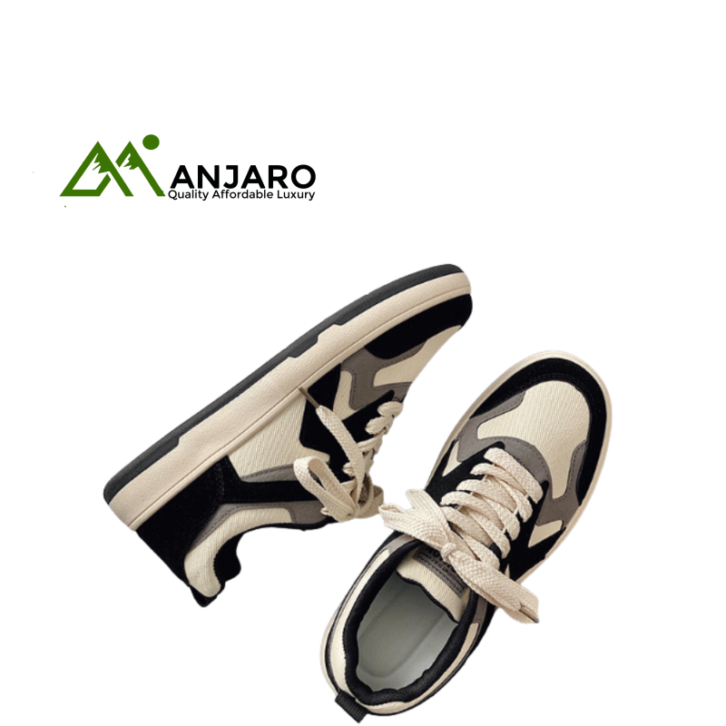 Versatile Student Men’s Board Sneakers – Canvas Upper, Breathable, Waterproof Anti-Slip Court & Walking Shoes