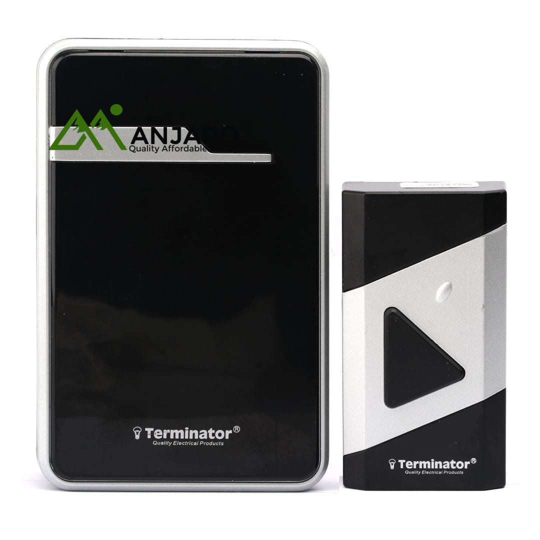 Terminator Digital Wireless Doorbell – TDB 019DC-B | 38 Melodies | 100M Range