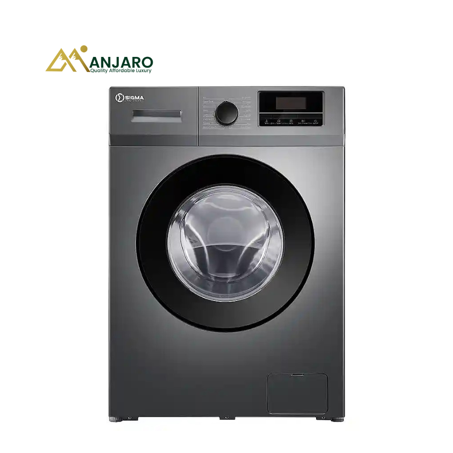 Sigma Front Load Washing Machine – Automatic Washer – Dark Grey – 12kg