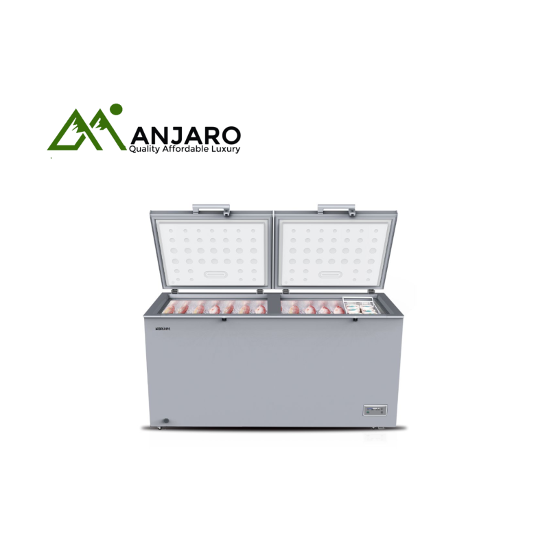 BRUHM Chest Freezer BCS/BCD-508E – 508L, Double Door, Fast Freezing, Lock & Key, Low Noise, Energy Efficient