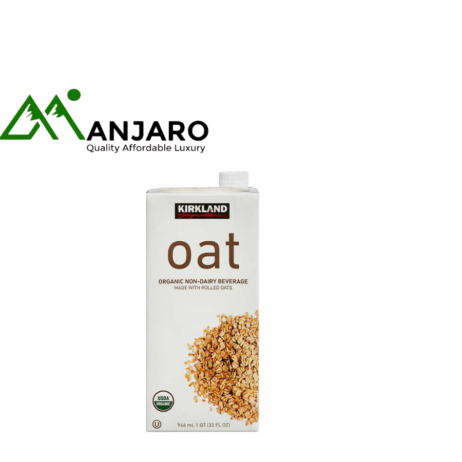 Kirkland Organic Oat Milk – 1L | Dairy-Free, Vegan, and Calcium-Rich Plant-Based Drink