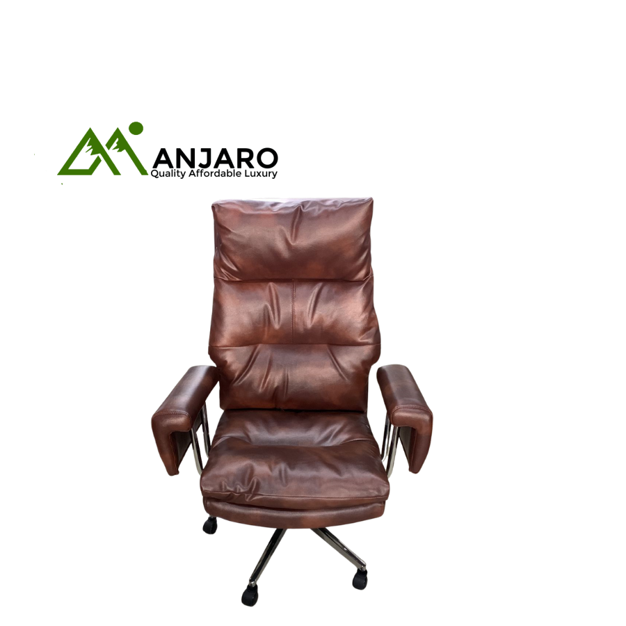 Executive Leather Office Chair – Ergonomic Design with Adjustable Height & Comfort Padding | Premium Swivel Chair