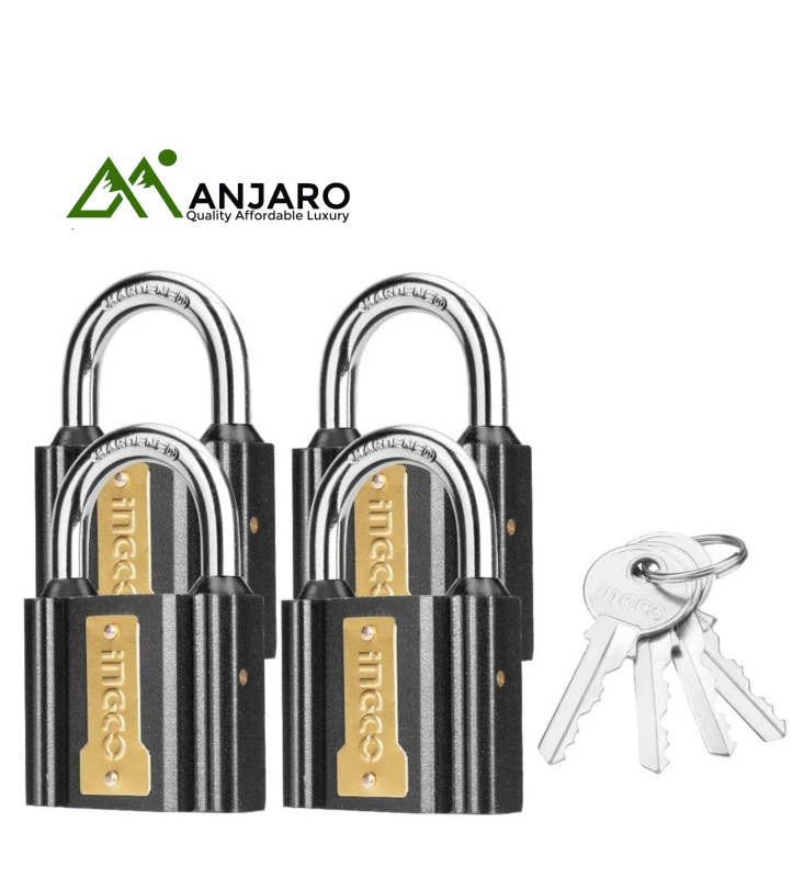 Ingco DIPLK4382 4Pcs key-alike Ironpadlock set