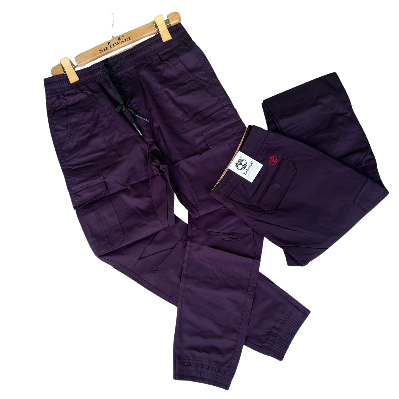 Khaki Bumper Trousers – Rugged Cotton Cargo Pants for Men, Relaxed Fit with Utility Style