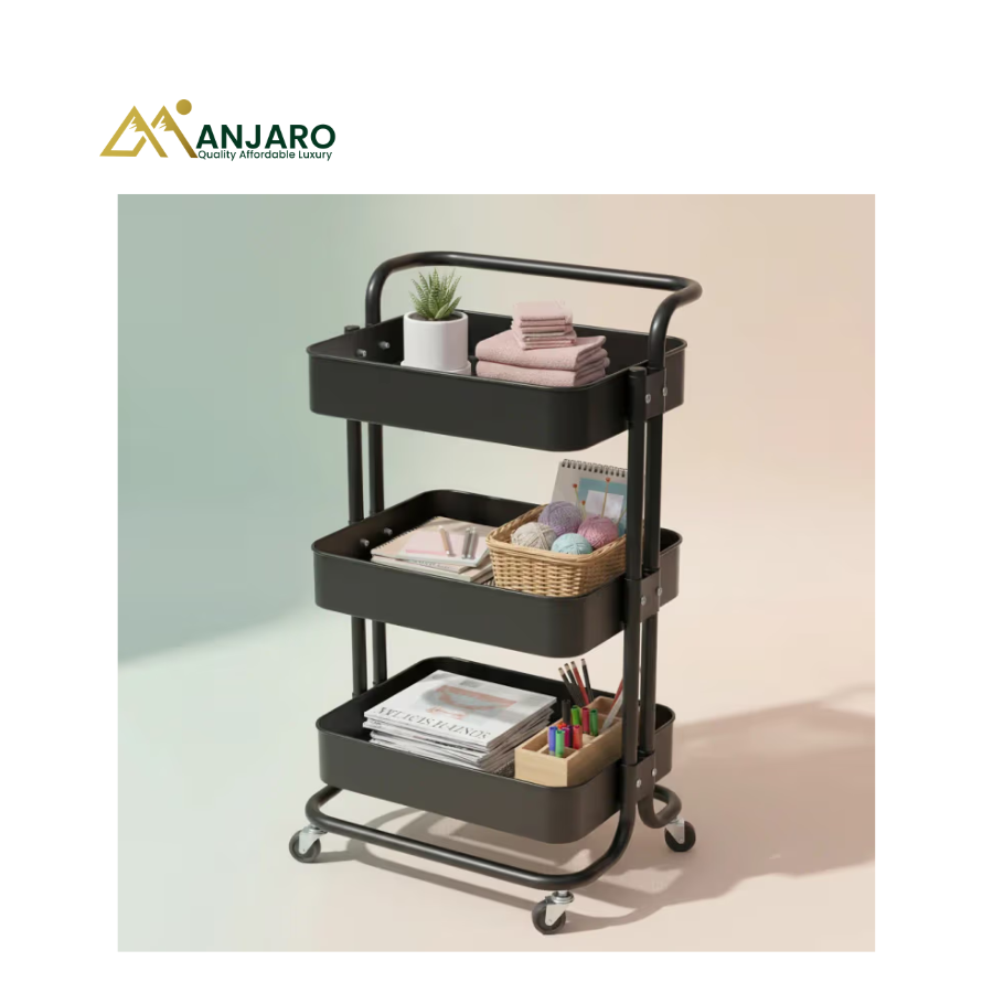 Trolley | Professional Multi-Layer Salon Utility Trolley for Beauty Tools, Storage & Mobile Workstation Organization