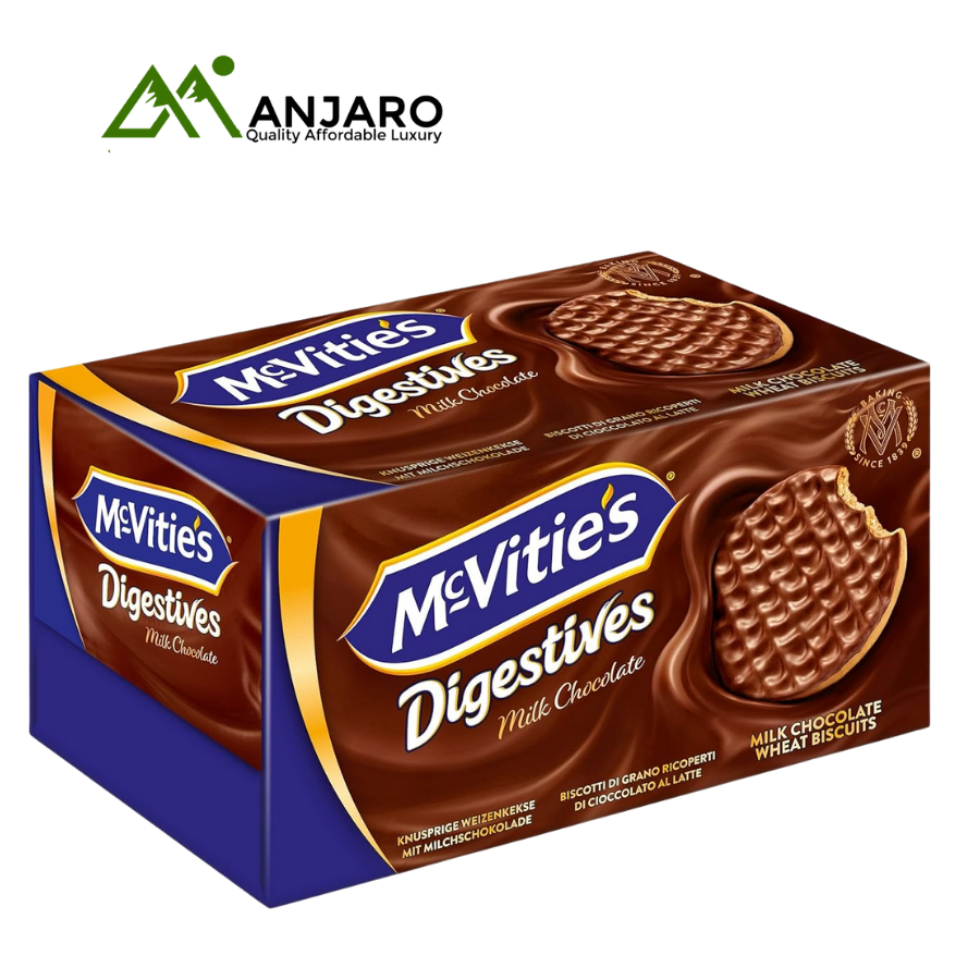 McVitie’s Digestive Milk Chocolate 200g | Smooth & Crunchy Chocolate Biscuits
