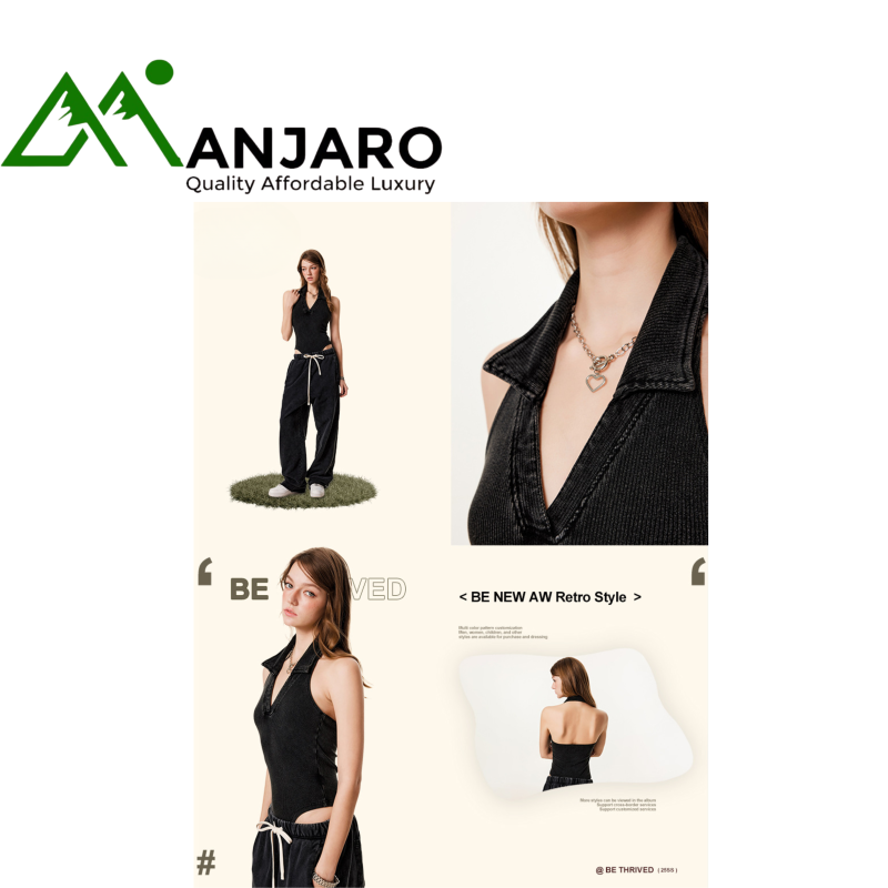 BE Women’s Solid Color Halter V-Neck Bodysuit