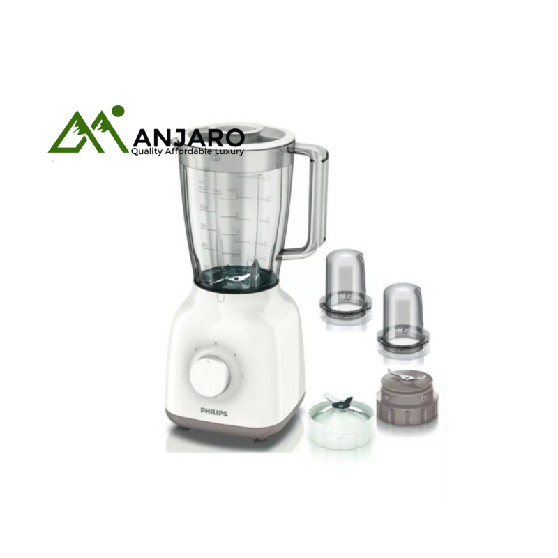 PHILIPS Blender HR2191/20 – 600W Power Blender with Durable Plastic Jar for Everyday Use