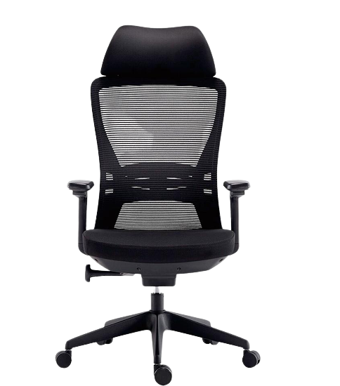Ergonomic Office Chair – PP Fixed Armrests, High-Density Cushion & PP Fiber Frame (MG-WB-008-A1-BK)