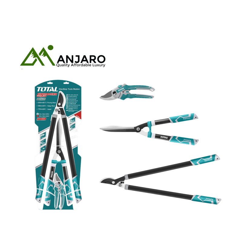 Total THT1576033 3 Pcs garden shears set