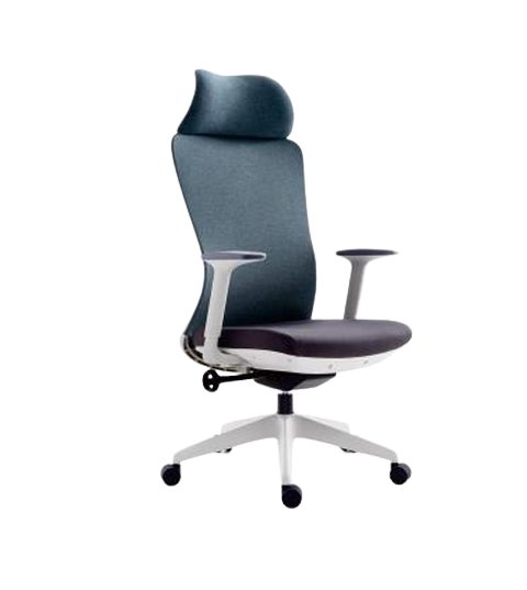 Ergonomic Office Chair – Fixed Armrests, High-Density Sponge & PP Fiber Frame (MG-WB-008-B2-WH)