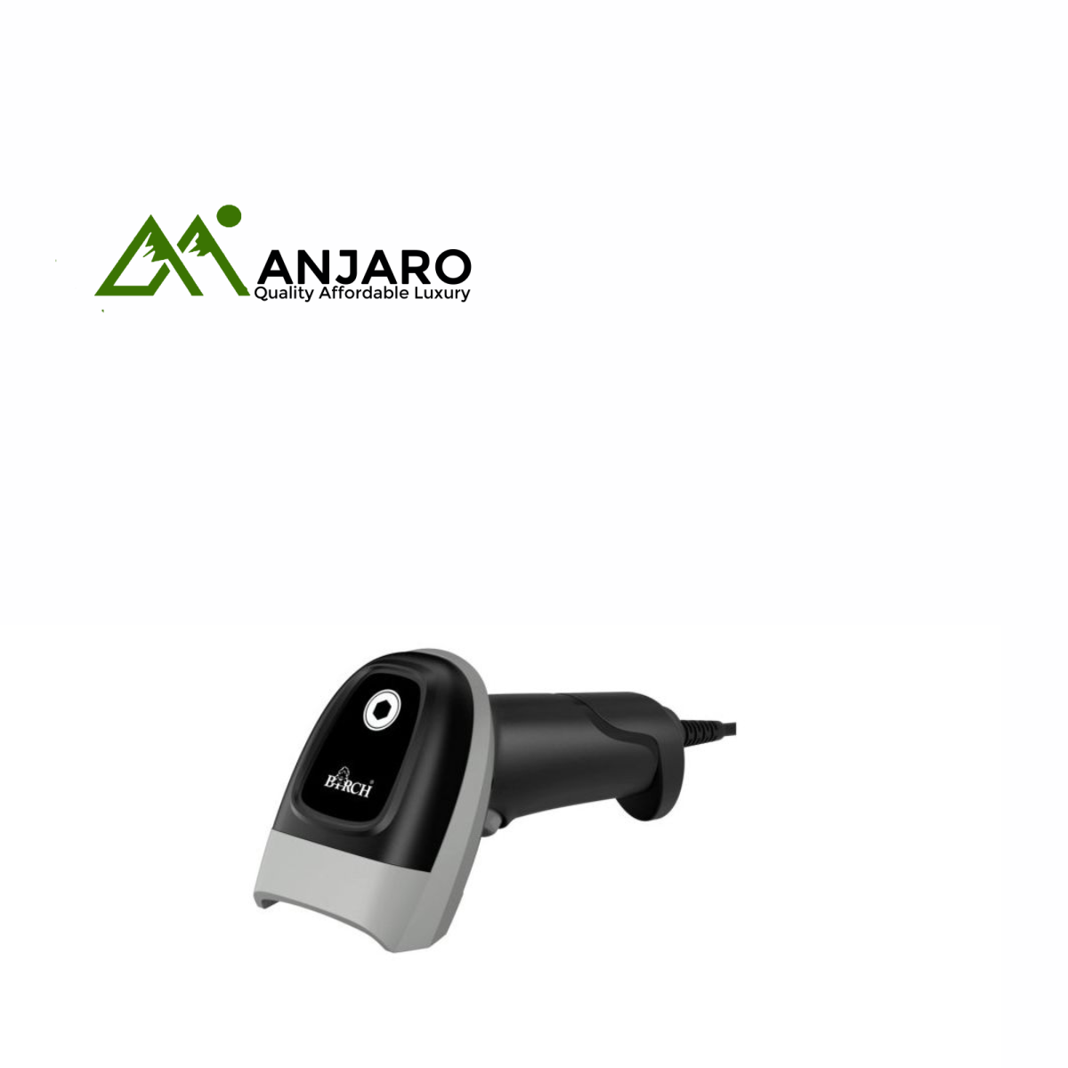 BIRCH BS-101 2D Barcode Scanner – Handheld, USB Wired, Fast & Accurate Scanning – Black