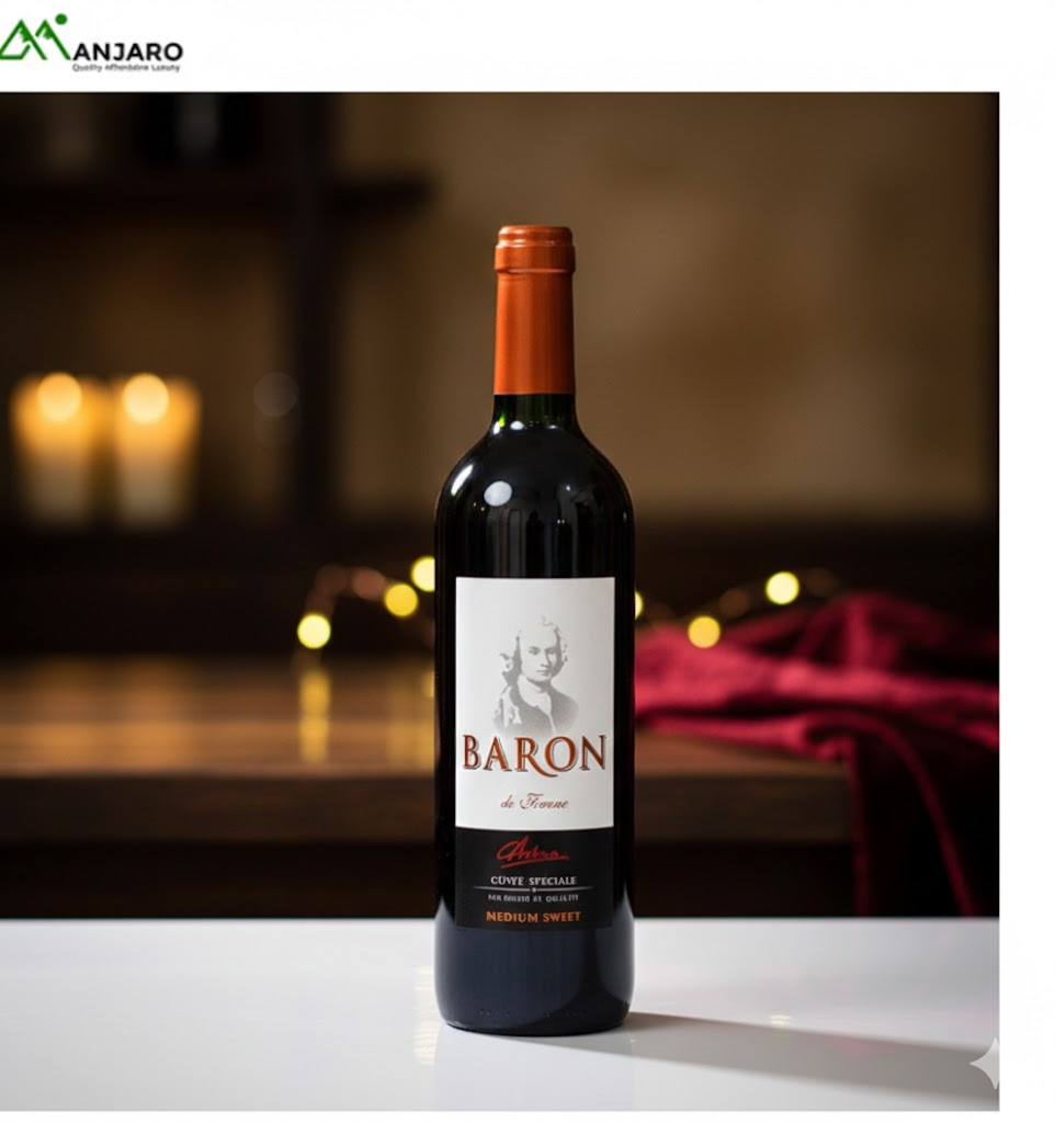 Baron de Franc Red Wine 750ml – Smooth Premium Table Wine for Celebrations, Dinners & Gift Hampers
