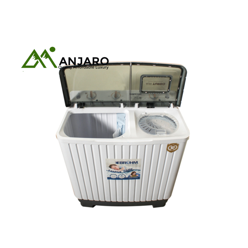 BRUHM BWT-120H Twin Tub Washing Machine – 12KG Capacity