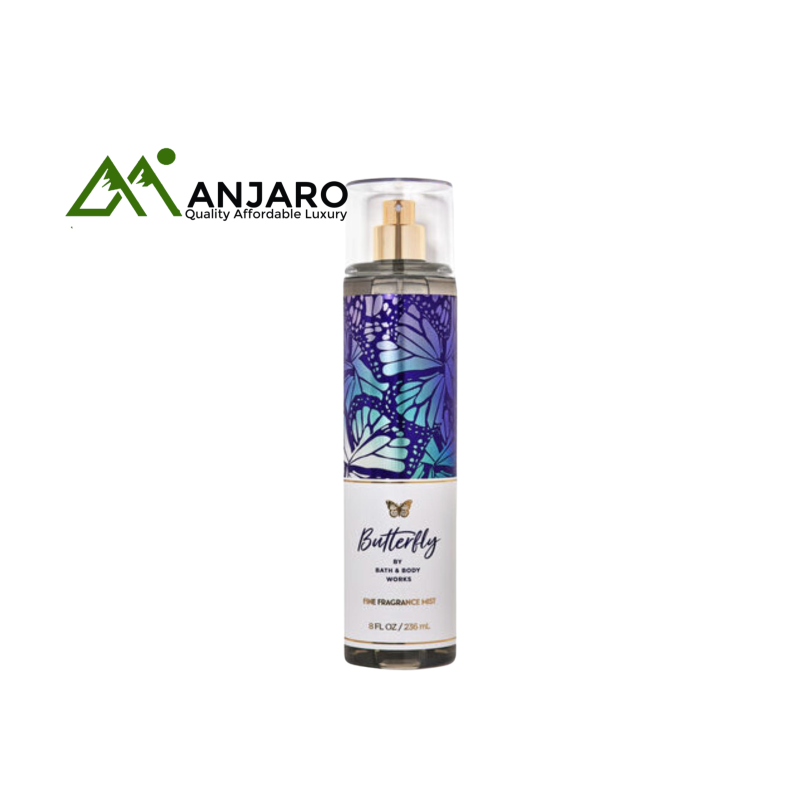 BATH & BODY WORKS Butterfly Fine Fragrance Mist – 8 fl oz | Lush Floral Mist with Raspberry, Iris & Vanilla Notes