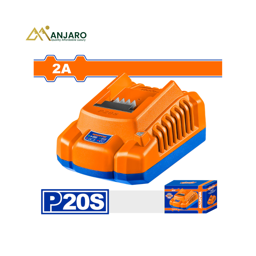 WADFOW Battery Charger – 20V Output, 2A Fast Charging, 220-240V Input  WFCP502