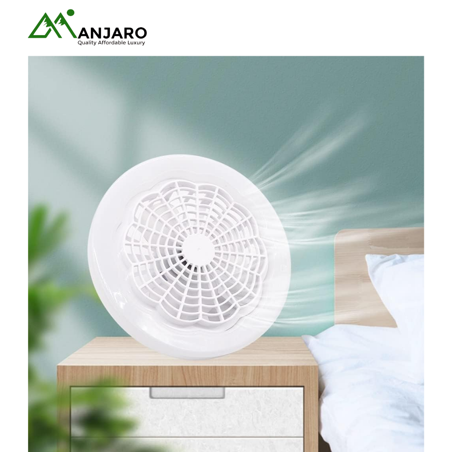 Juneng JN-102 LED Fan Light – 30W Cool White (6500K), Energy-Saving Ceiling Lamp 230×110mm