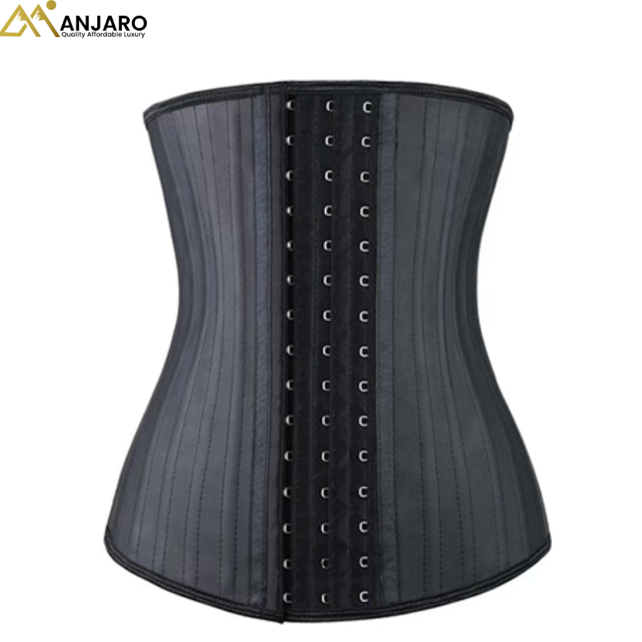 Steel-Boned Waist Trainer Corset – Firm Compression Adjustable Fit 3003