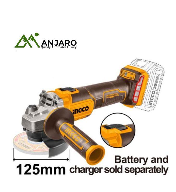 Ingco CAGLI201258 Cordless angle grinder
