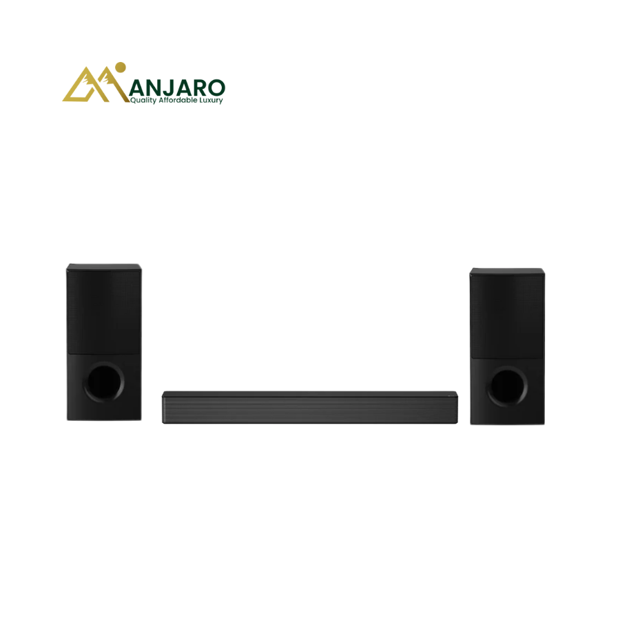 LG SNH5 600W Sound Bar – 4.1 Channel DTS Virtual:X Home Audio System – Black