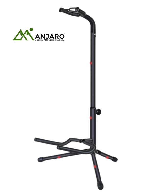 Folding Upright Guitar Stand – Adjustable Height, Multi-Instrument Support