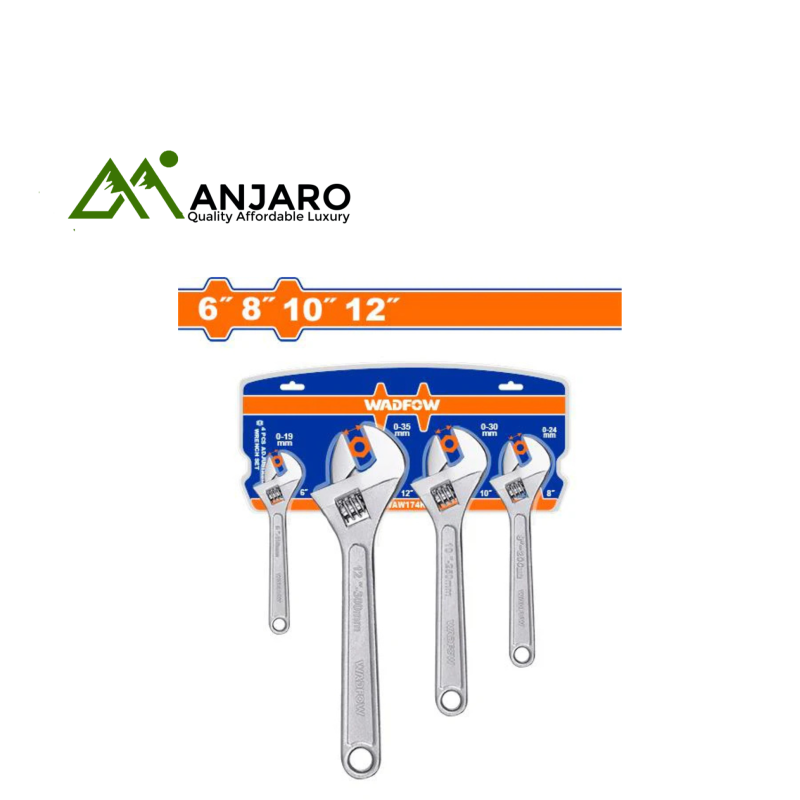 4 Pcs Adjustable Wrench Set WAW174K