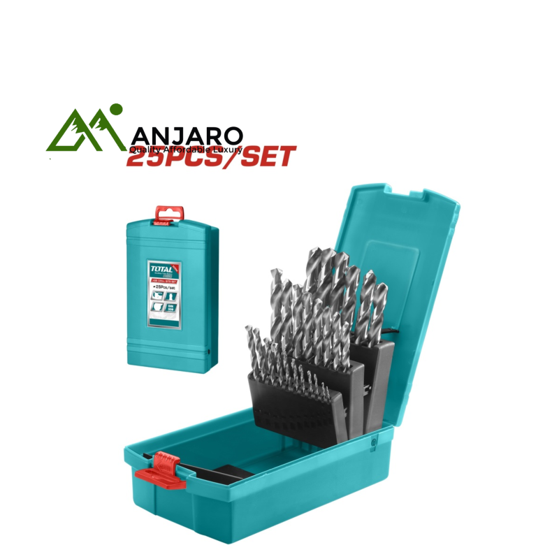 Total 25Pcs HSS drill bits set TACSD0251