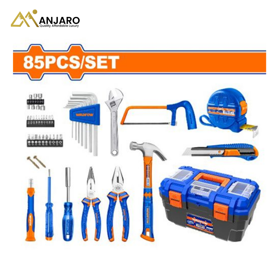 Wadfow Hand Tools Set – 85 Pcs Home & Workshop Tool Kit WHS3B85