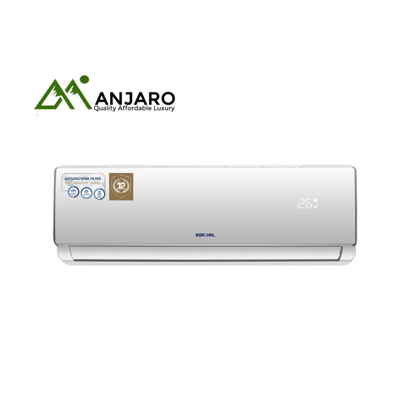 BRUHM 1.0HP Split Air Conditioner BAS-09RCEW – R410 Golden Fin, Energy-Efficient Cooling, Low Noise Operation, Eco-Friendly Refrigerant