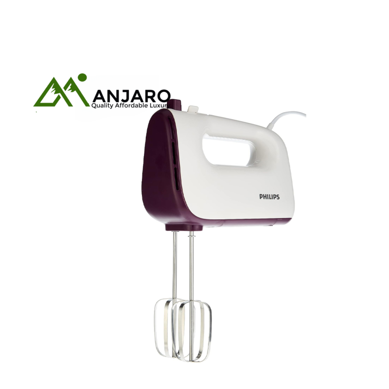 PHILIPS Mixer HR3740/11 – 450W Hand Mixer with Cone-Shaped Beaters for Faster, Smoother Mixing