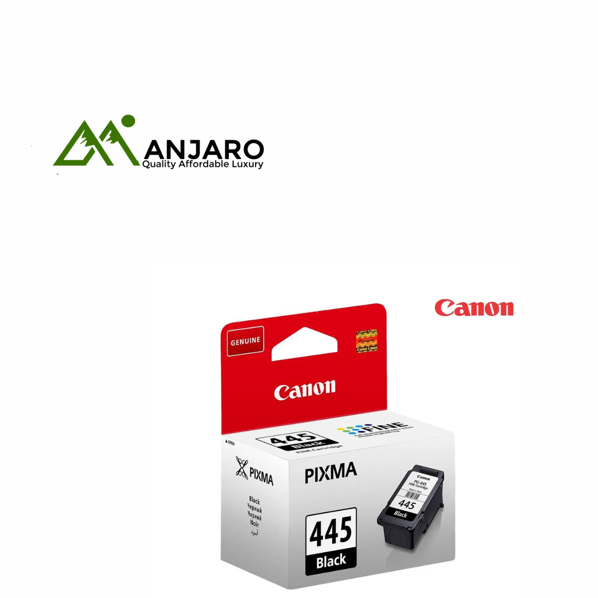 Canon PG-445 Original Black Ink Cartridge – High Quality, Reliable Performance, Long-Lasting Prints