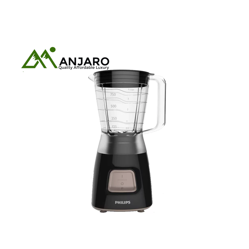 PHILIPS Blender Basic HR2058/01 – 450W, 1.25L Plastic Jar, Multi-Mill & Grinder Attachments