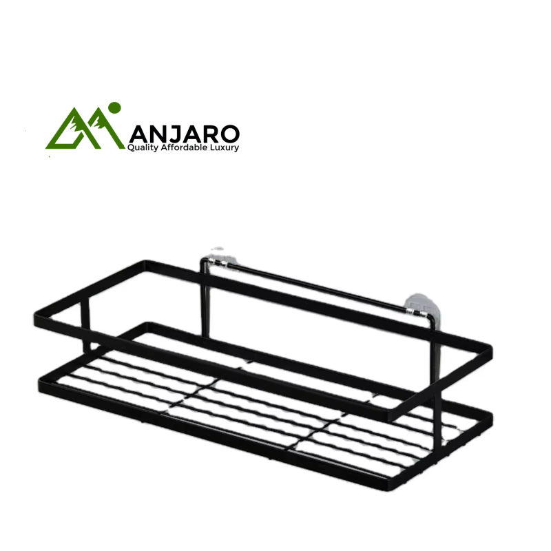 TUK Tower Rack Black 400B-1 – Modern Bathroom Storage Shelf