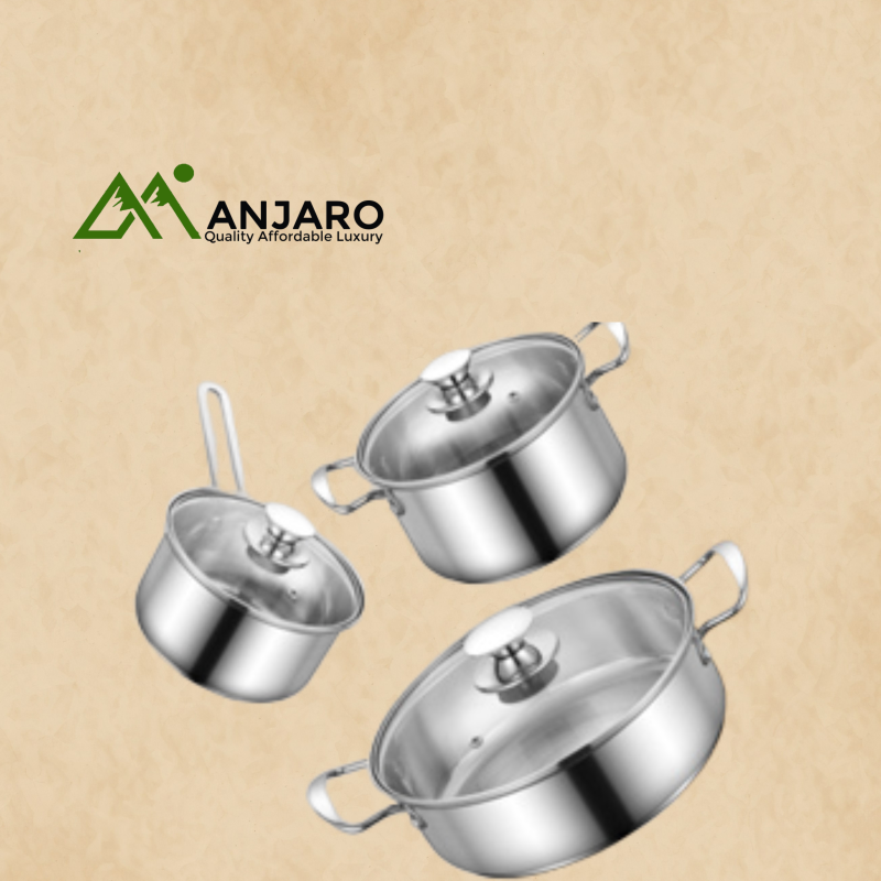 Decakila KMEP049M 6Pcs Stainless Steel Cookware Set