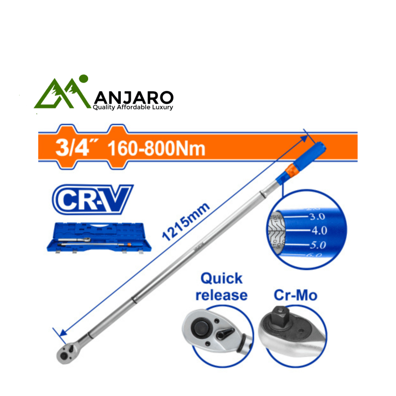 Preset Torque Wrench 3/4" Drive WWQ4D34