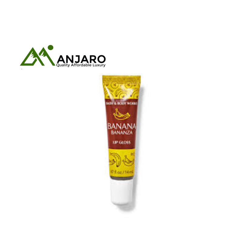 BATH & BODY WORKS Banana Bananza Lip Gloss – 14ml | High-Shine Hydrating Gloss with Sweet Banana Flavor